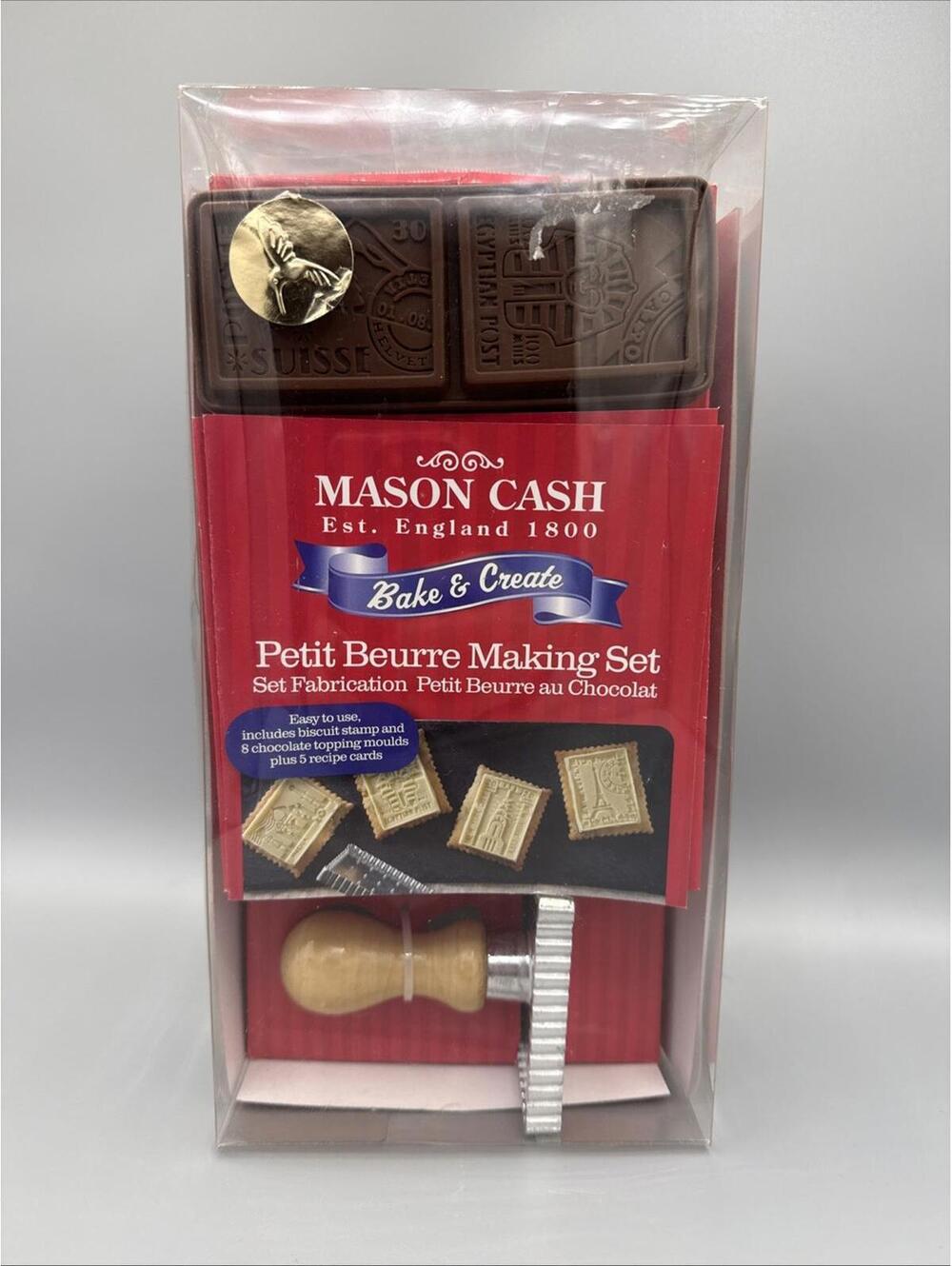 Mason Cash Petite Beurre Desserts Making Set Tin Cookie Stamp Molds Bake Create
